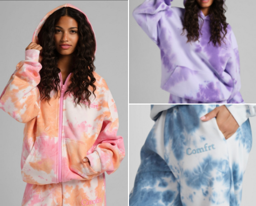 Tie dye wear cover photo collage