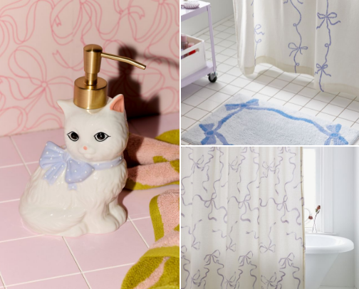 Interior Design Spotlight: A Bow Bathroom 🎀 cover photo collage