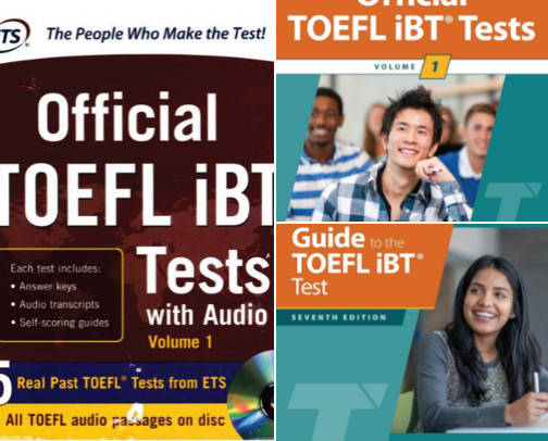 Save & Read - Study companions for Official TOEFL iBT Tests Volume 2, Fourth Edition cover photo collage