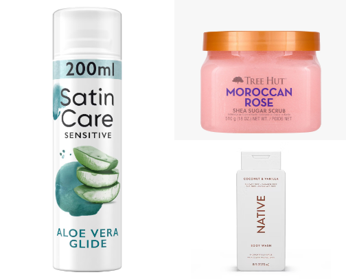 My Shower Shelf Essentials🛀🧼🚿 cover photo collage