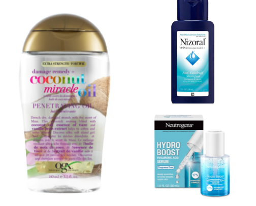 Affordable drugstore skincare and haircare I will repurchase until I’m 90 👵🏼 cover photo collage