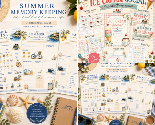 ☀️ Summer Adventures & Family Fun cover photo collage