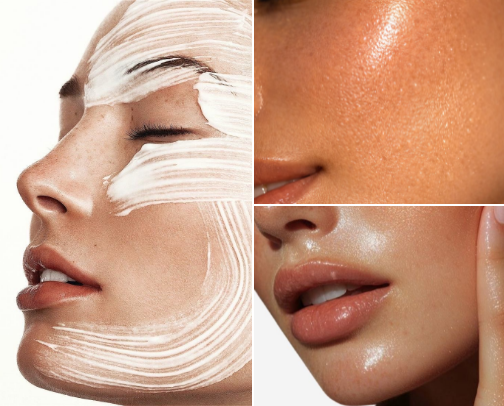 Skincare must haves for dewy glowy skin cover photo collage