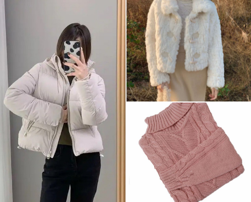 Recomendations for wintertime clothes cover photo collage