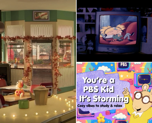 2000s Ambience: Feels Like AIM Away Messages & Saturday TV cover photo collage