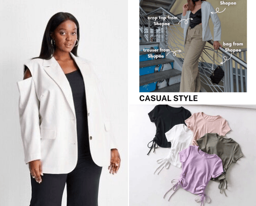 OOTD kasual, OOTD kerja, OOTD pesta cover photo collage