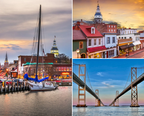 Marylands Chesapeake Bay Special Finds, Food, and Fun cover photo collage