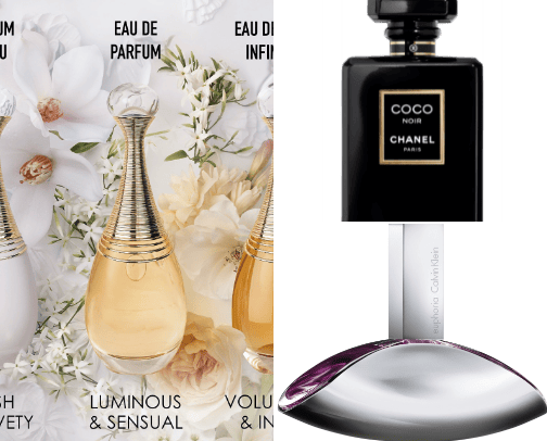 perfumes cover photo collage