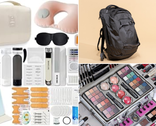 My travel essentials cover photo collage