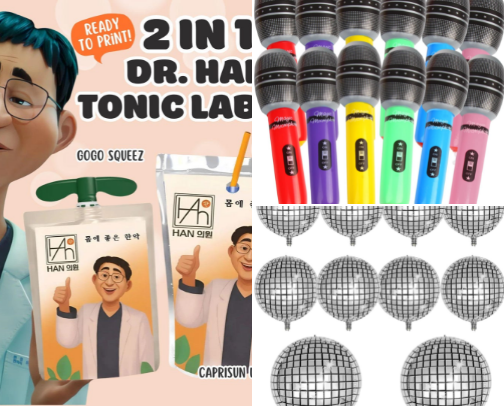 Kpop Demon Hunter Party cover photo collage