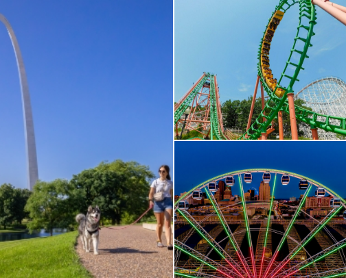 Spending a weekend in St. Louis Mo cover photo collage