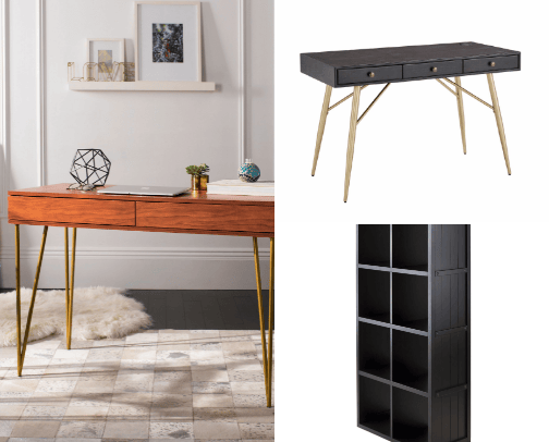 Elegant office for girls cover photo collage