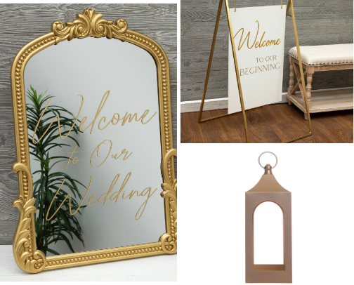 Gold Decor Must Haves for your Wedding! cover photo collage