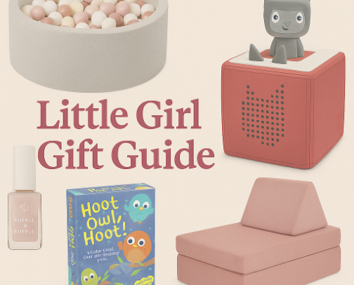 Little Girl Favorites: Toys, Books, and Sweet Surprises (Gift Guide) cover photo collage