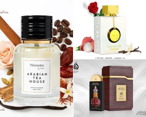 Arabian perfume cover photo collage