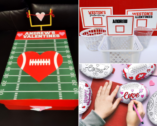 Sports Valentine Ideas ⚽💖 cover photo collage