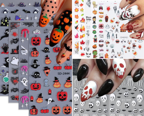 Halloween Nails That Are Scary Cute 👻💅🏾 cover photo collage