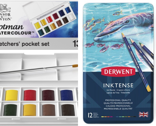 Watercolor Supplies cover photo collage