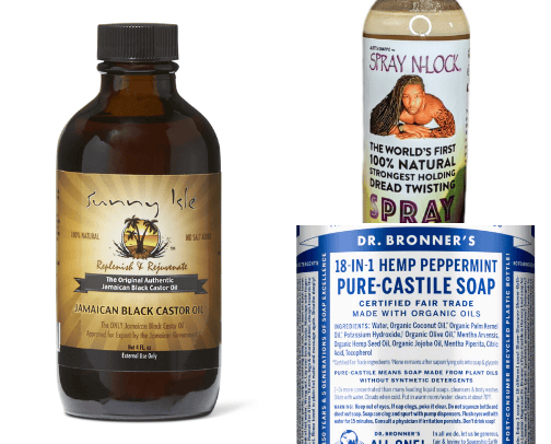 Locs and Natural Hair Products cover photo collage
