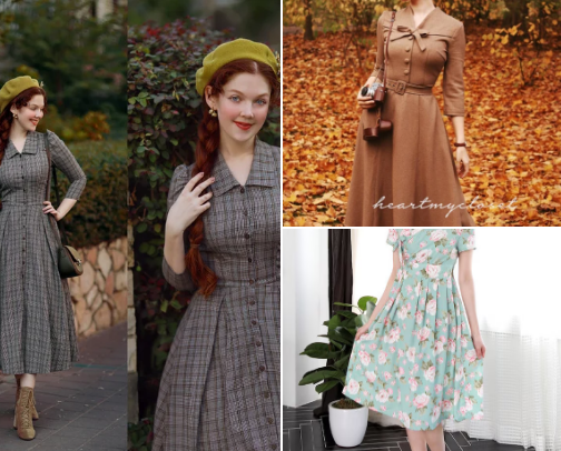 Dress vintage cover photo collage