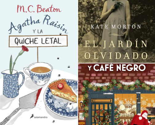 Mis libros para los amantes del cozy mystery cover photo collage
