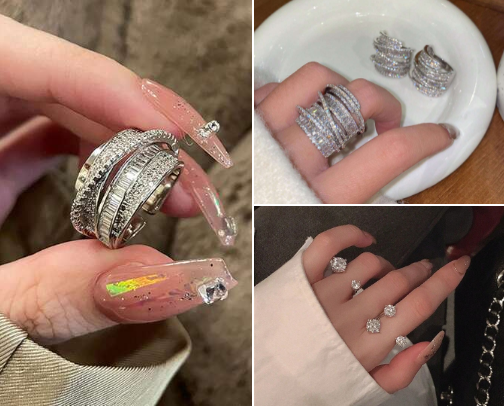Silver Ring 💍 cover photo collage