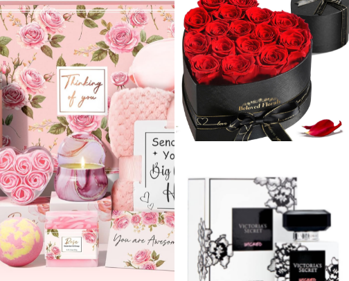 Gift ideas for Valentines' day cover photo collage