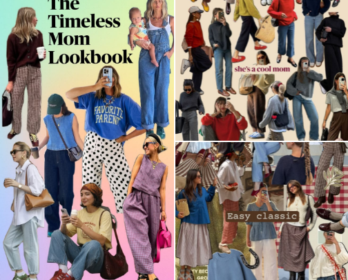 The Timeless Mom Lookbook cover photo collage