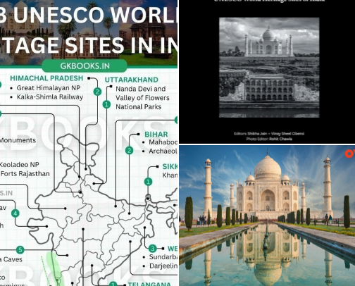Read Now - India: UNESCO World Heritage Sites inspiration for travelers and learners cover photo collage