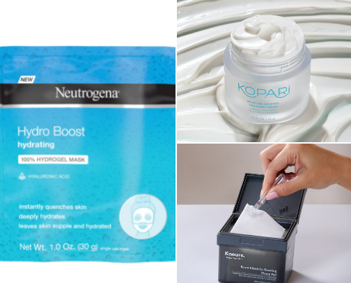 Plump hydrated skin cover photo collage