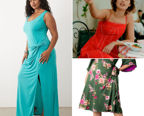 Styled in Curves: Summer Dresses & Separates cover photo collage