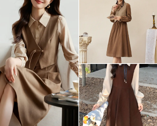 Full Skirts & Fierce Femininity cover photo collage