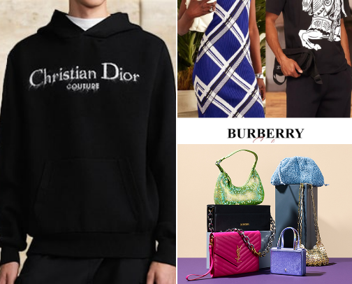 Luxury brands cover photo collage