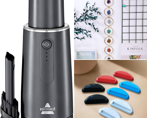 Household items cover photo collage