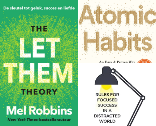 Books for Productivity and Success 📚🏆 cover photo collage