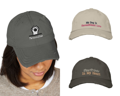 Dog Lovers Embroidered Hats and Caps cover photo collage