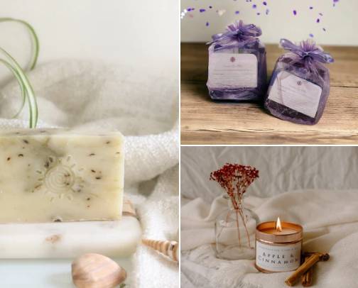 Self-Care Essentials: Natural & Relaxing Products cover photo collage