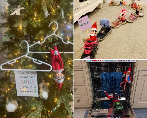 Elf on the shelf ideas! cover photo collage