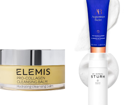 The Double-Cleanse Everyone's Obsessed With: 15 Cult Luxury Cleansing Balms, Oils & Foams That Melt Off Makeup, SPF & Clogged Pores cover photo collage