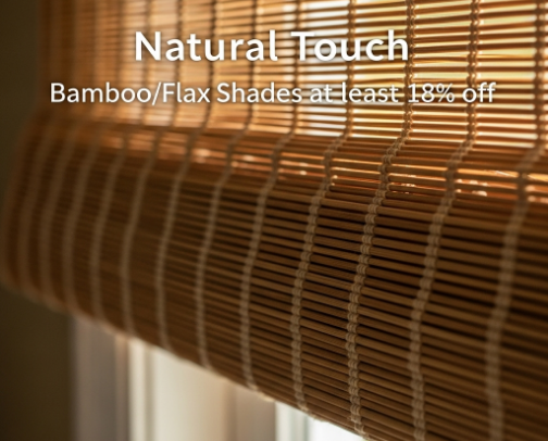 Natural Touch Bamboo/Flax Window Shades cover photo collage