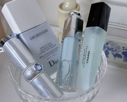 The Icy Blue & Crystal Edit: Skincare & Beauty🩵 cover photo collage