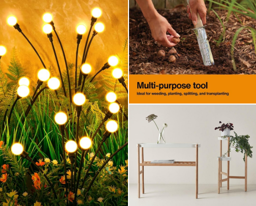 Home decor and Garden essentials cover photo collage