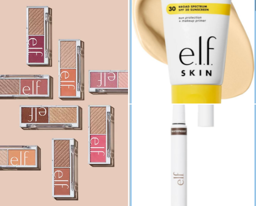 Elf Cosmetics items I can’t live without ✨ cover photo collage