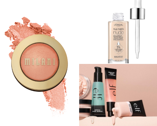 budget beauty makeup must haves! cover photo collage