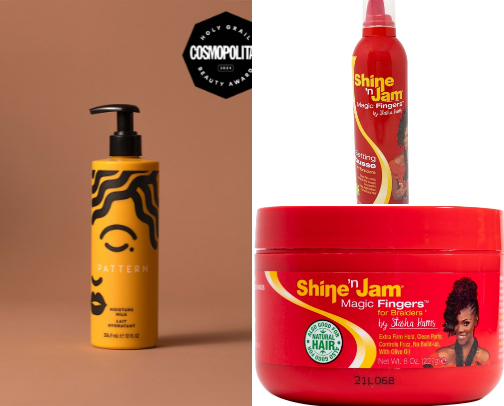 Black girl hair products cover photo collage