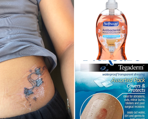 Heal your tattoo >2wks cover photo collage