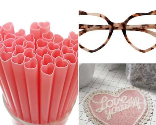 Heart-Shaped Everything: A Love Letter in Objects 💞✨ cover photo collage