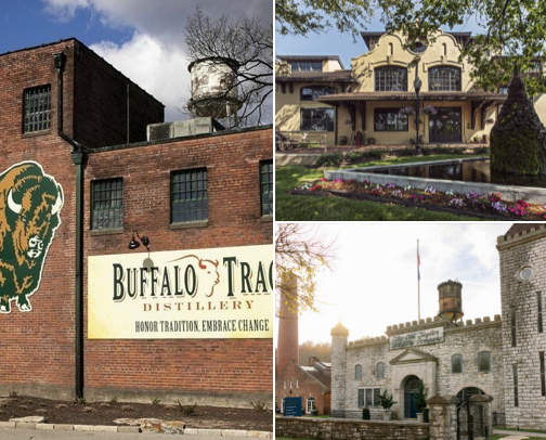 Bourbon Distilleries to Visit cover photo collage