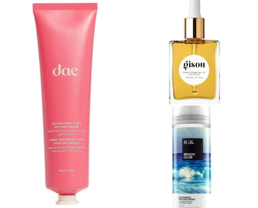 my holy grail hair care + styling products 💇‍♀️ cover photo collage