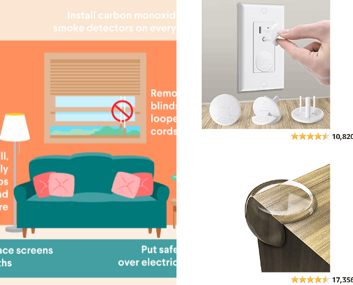 Learn about some of the best items to keep your Baby/Toddler safe. cover photo collage